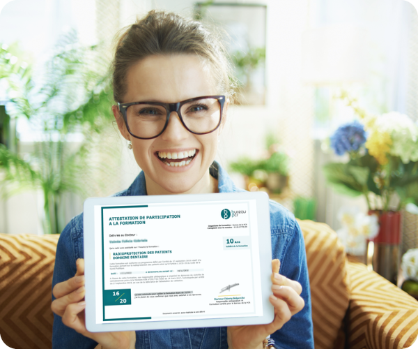 Attestation de réussite formation Radioprotection des Patients