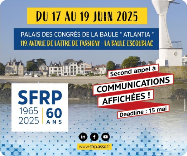 15ème Congrès National de Radioprotection, organisé par la Société Française de Radioprotection (SFRP)